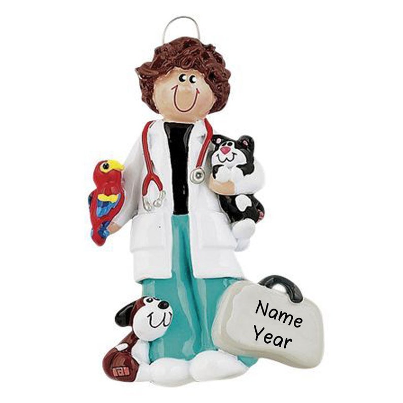 Veterinary Scrubs Personalized Christmas Ornament 2020 Etsy