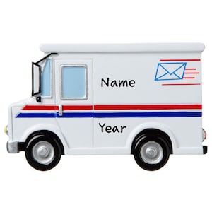 Personalized Mail Carrier Christmas Tree Ornament 2023 | Usps Mailing Postal Truck | Postal Worker Christmas Ornament