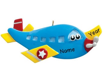 Personalized Airplane Toy Christmas Tree Ornament Present Gift Christmas Personalized Christmas Ornaments 2023 | Free Customization