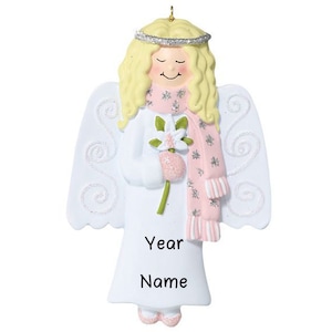 Personalized Victorian Angel Christmas Tree Ornament Present Gift Christmas Personalized Victorian Angel Ornaments | Free Customization