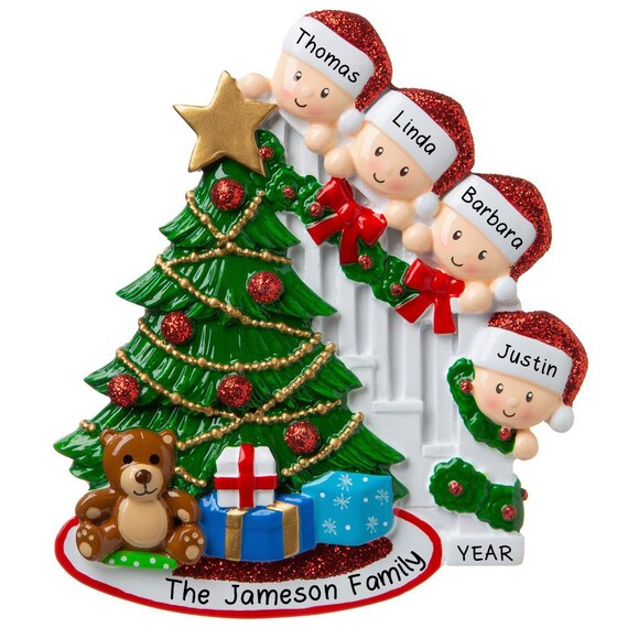 Custom Writing Names Ornament RV Vacation Family of 3 Personalized Christmas Tree Ornament 2020