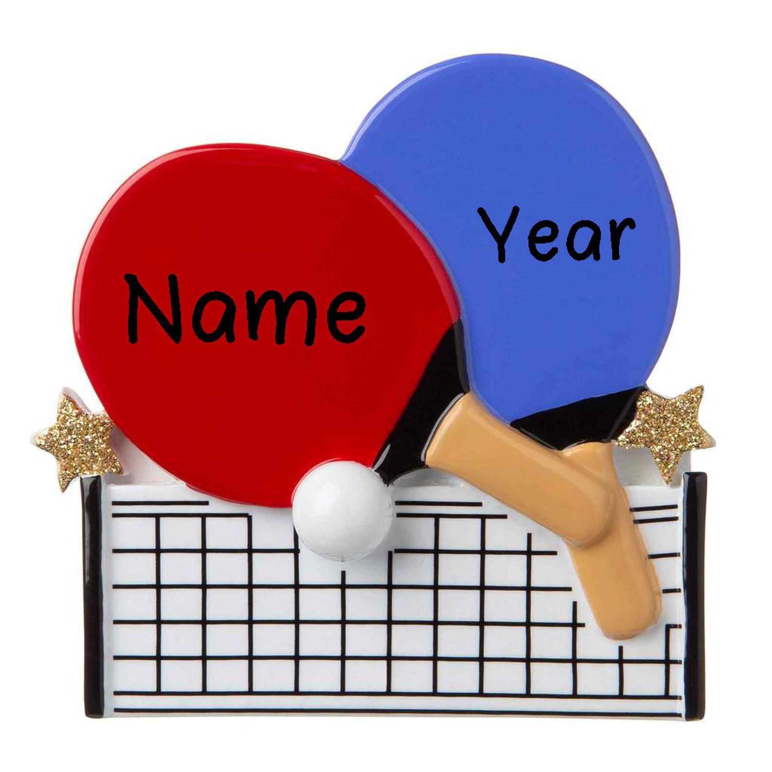 Ping Pong Personalized Christmas Tree Ornament 2020 Table - Etsy