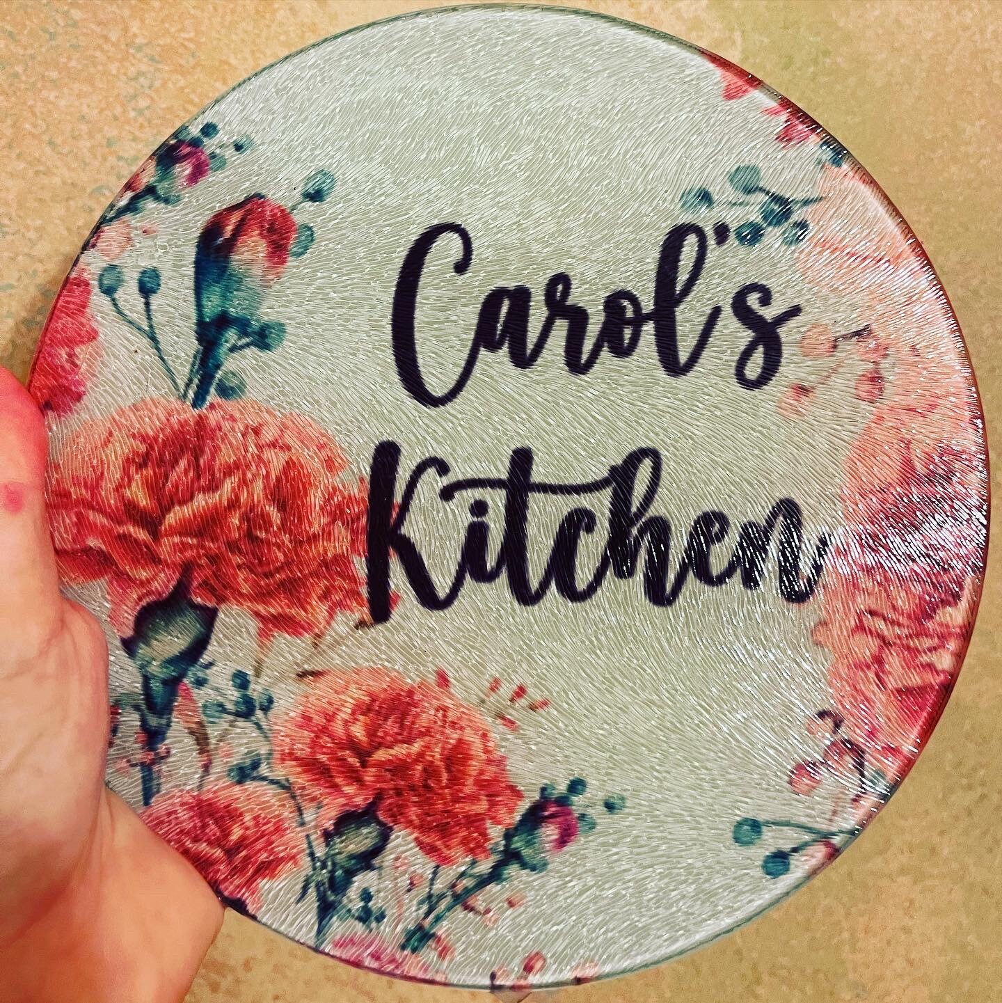 Personalized Glass Cutting Board. Housewarming Gift. Etsy