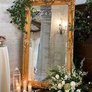 Elegant Personalized Event Seating Display