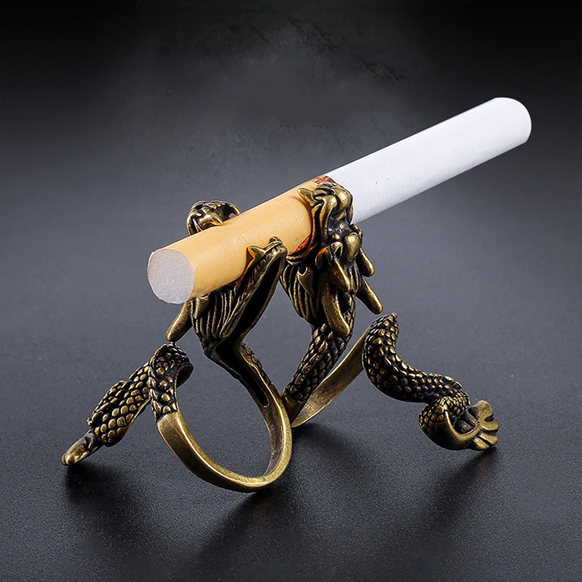 Dragon Cigarette Holder Ring Holder Ring Fashion Men's Etsy