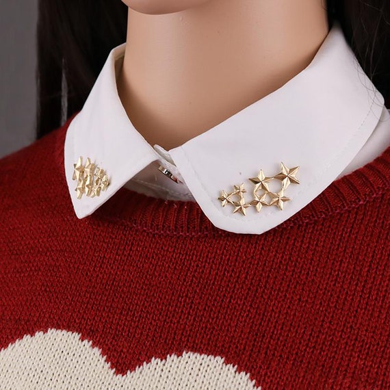 Fivepointed Star Collar Clip Shirt Collar Pin Suit Collar Etsy