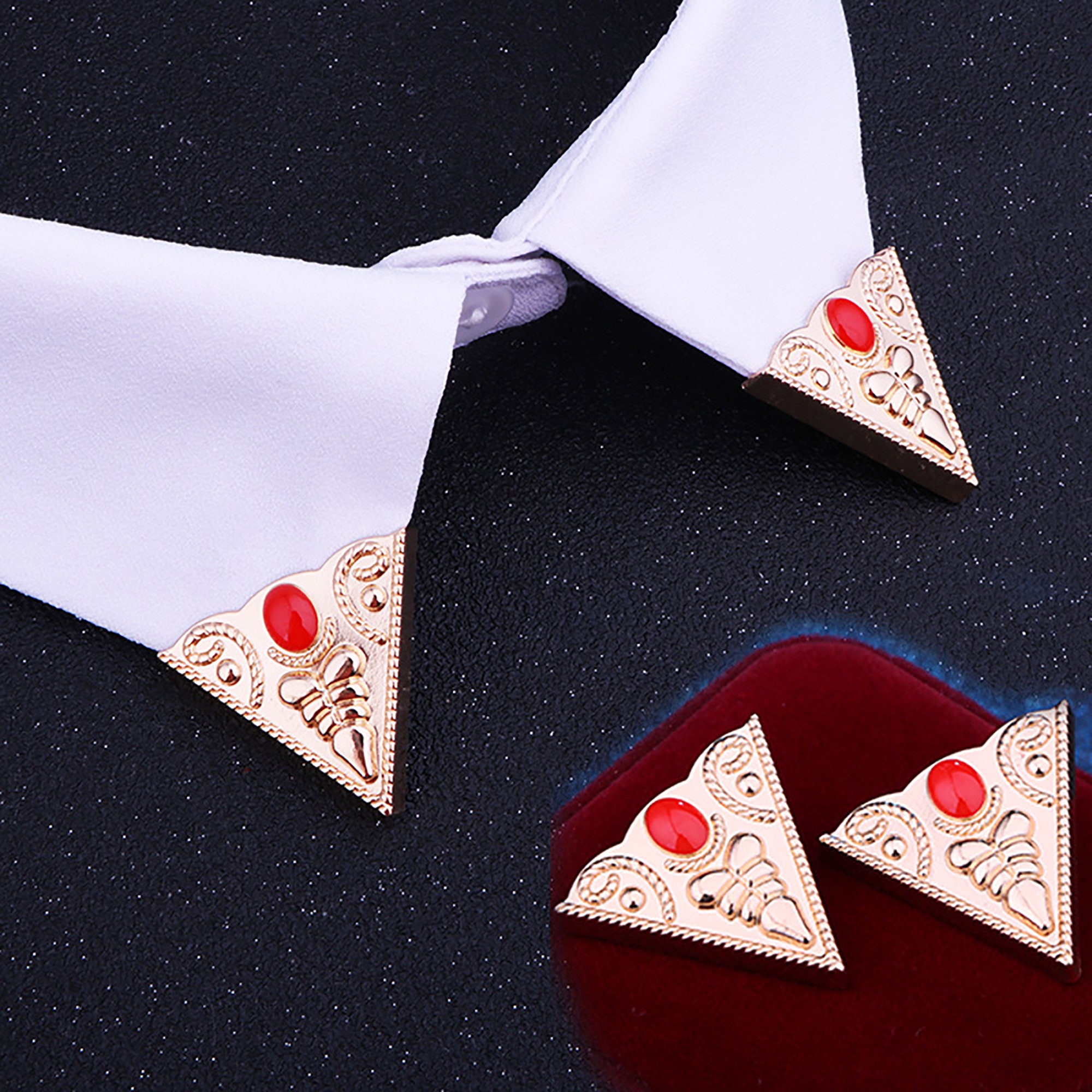 Vintage Triangle Collar Clip Shirt Collar Clip Personalized Etsy