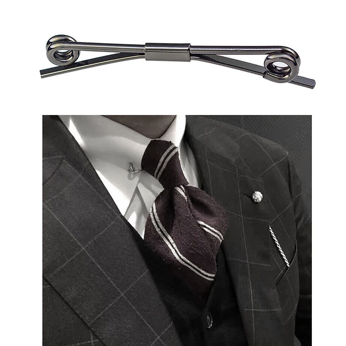 Tie Collar Bar Pin Noble Collar Bar Shirt Clip Men's | Etsy