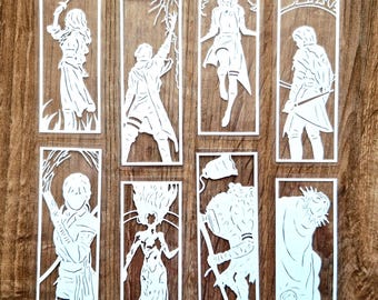 Clair Obscur Bookmarks: Handmade Papercut Art