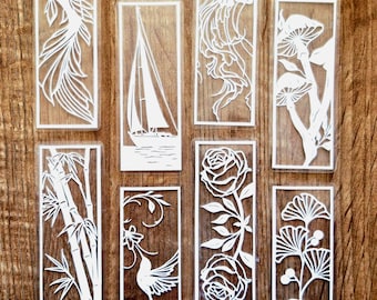 Nature Bookmarks: Handmade Papercut Art