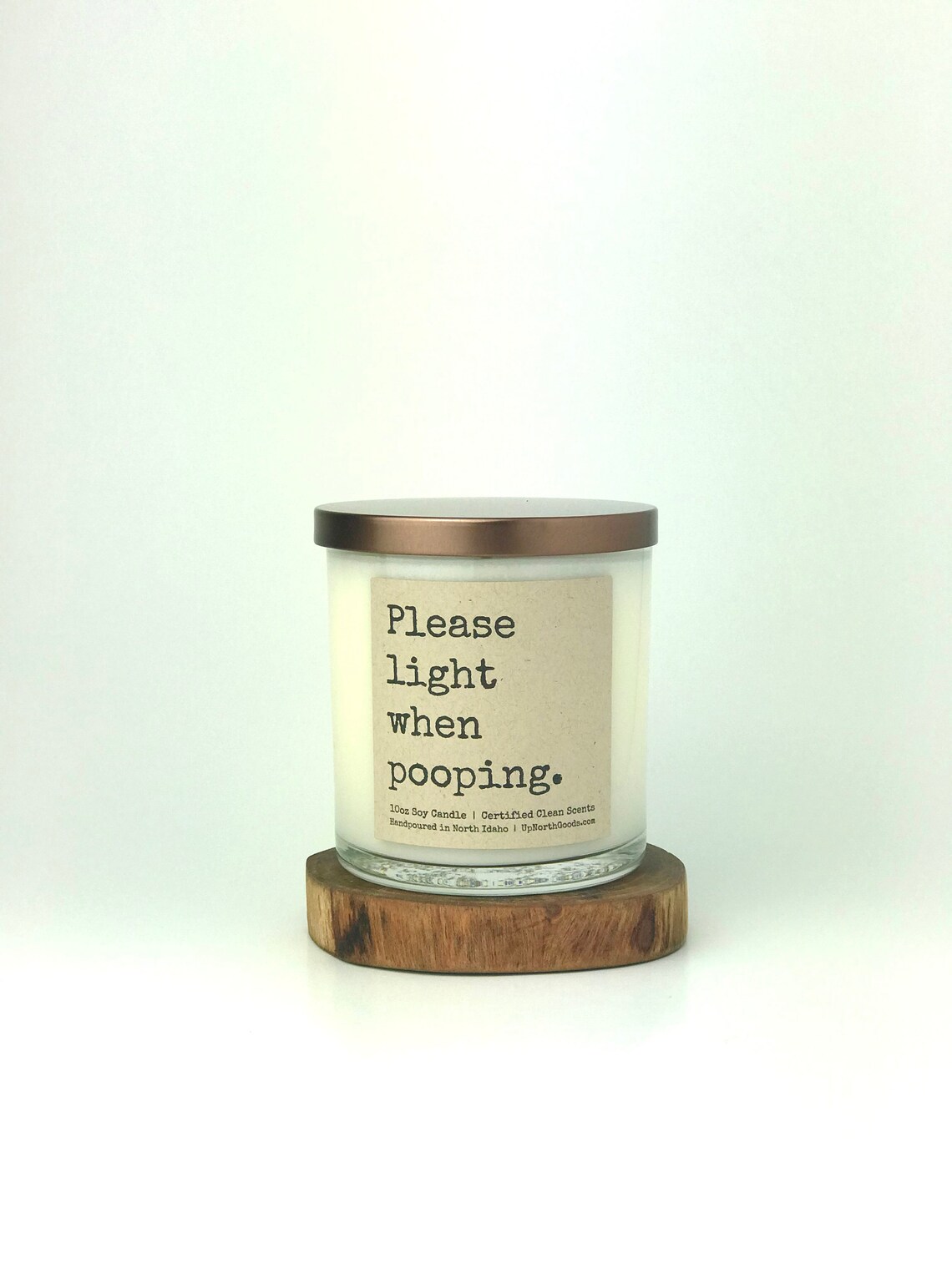 Please Light When Pooping Soy Candle Etsy