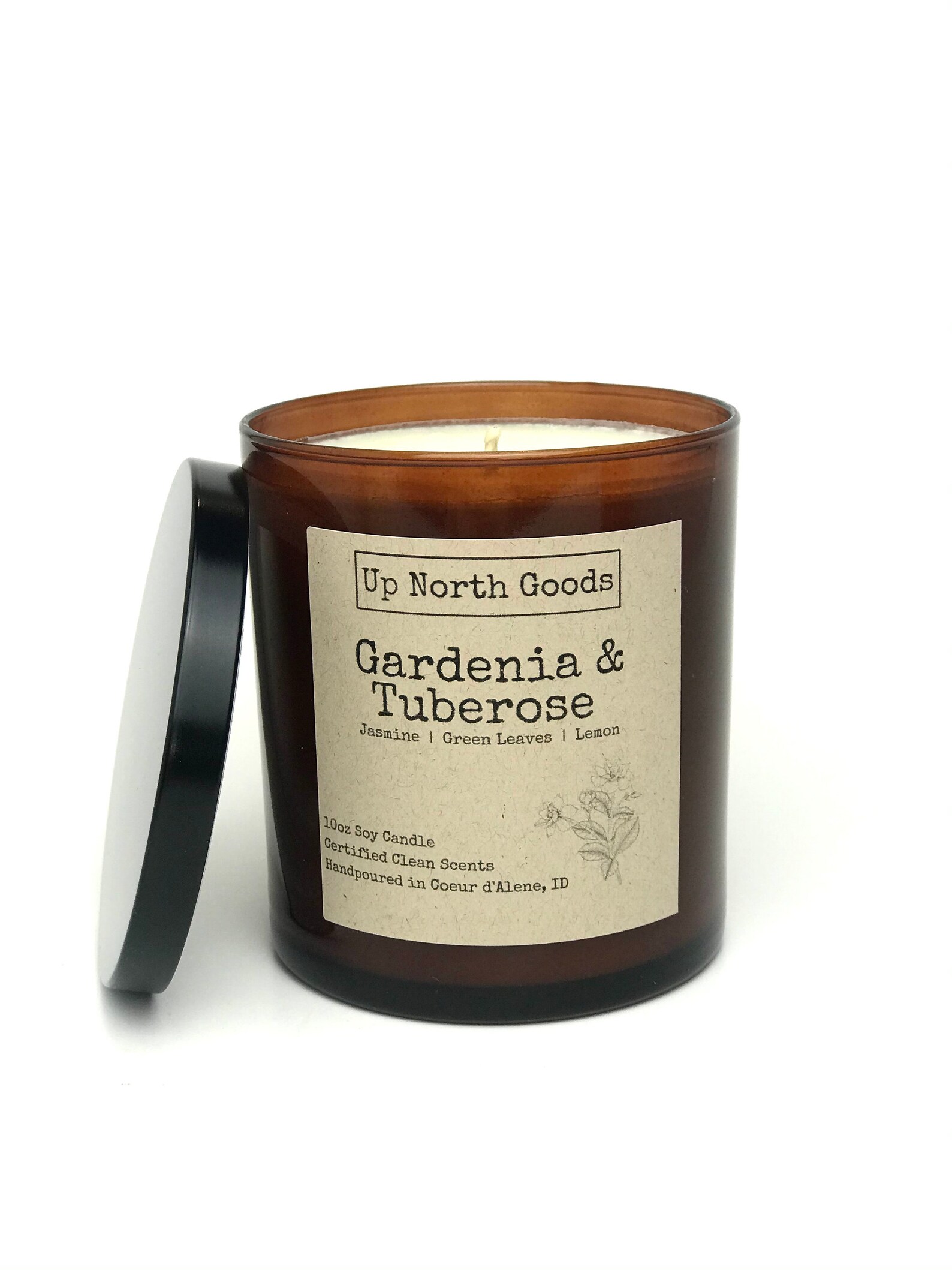 Gardenia & Tuberose 10oz Soy Candle Etsy
