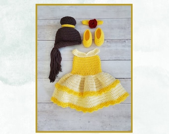 Belle Outfit / Costume. Beauty Inspired Outfit / Costume. Princess Baby Photo Prop. Baby Photo Outfit. Baby Shower Gift. READY TO SHIP