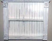 Federal style Wall hung Cabinet, Farmhouse, rustic, country, primitive, bathroom cabinet, nail polish, kitchen cabinet, Cottage cabinet