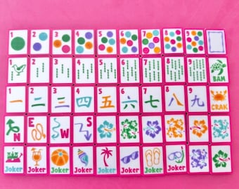 Floating 3D Printed Travel Mahjong Tiles
