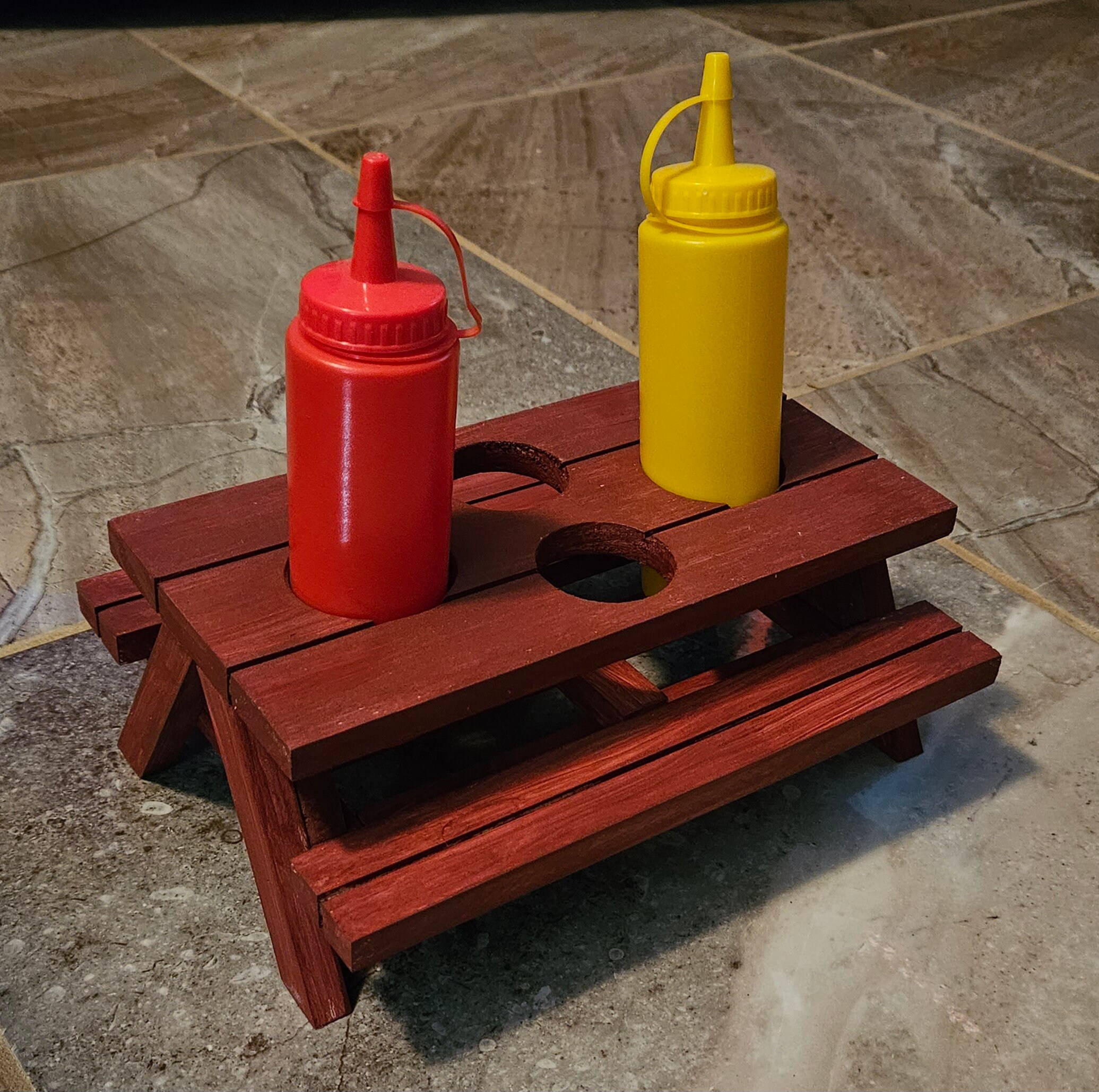 Picnic Table Condiment Caddy LK Etsy
