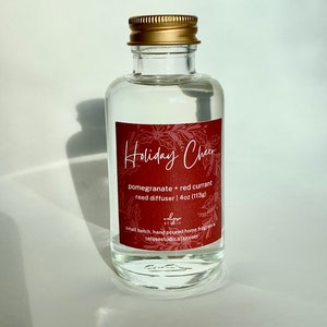 Pomegranate Reed Diffuser Pomegranate and Red Currant Scent Holiday Cheer Scent Flameless Home Fragrance Christmas Gift zdjęcie 4