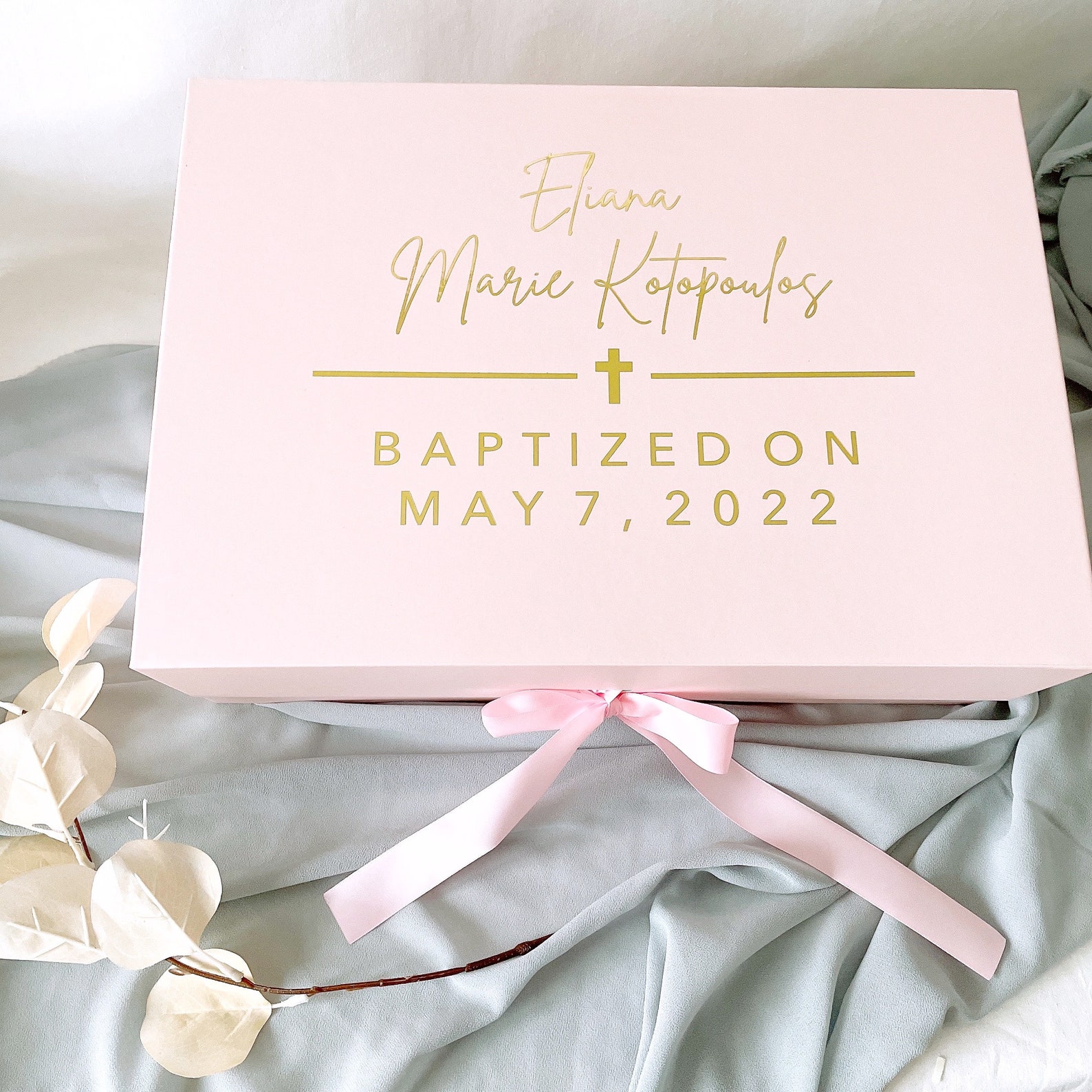 Personalized Baptism Gift, Baptism Gift Box, First Communion Gift, Baby