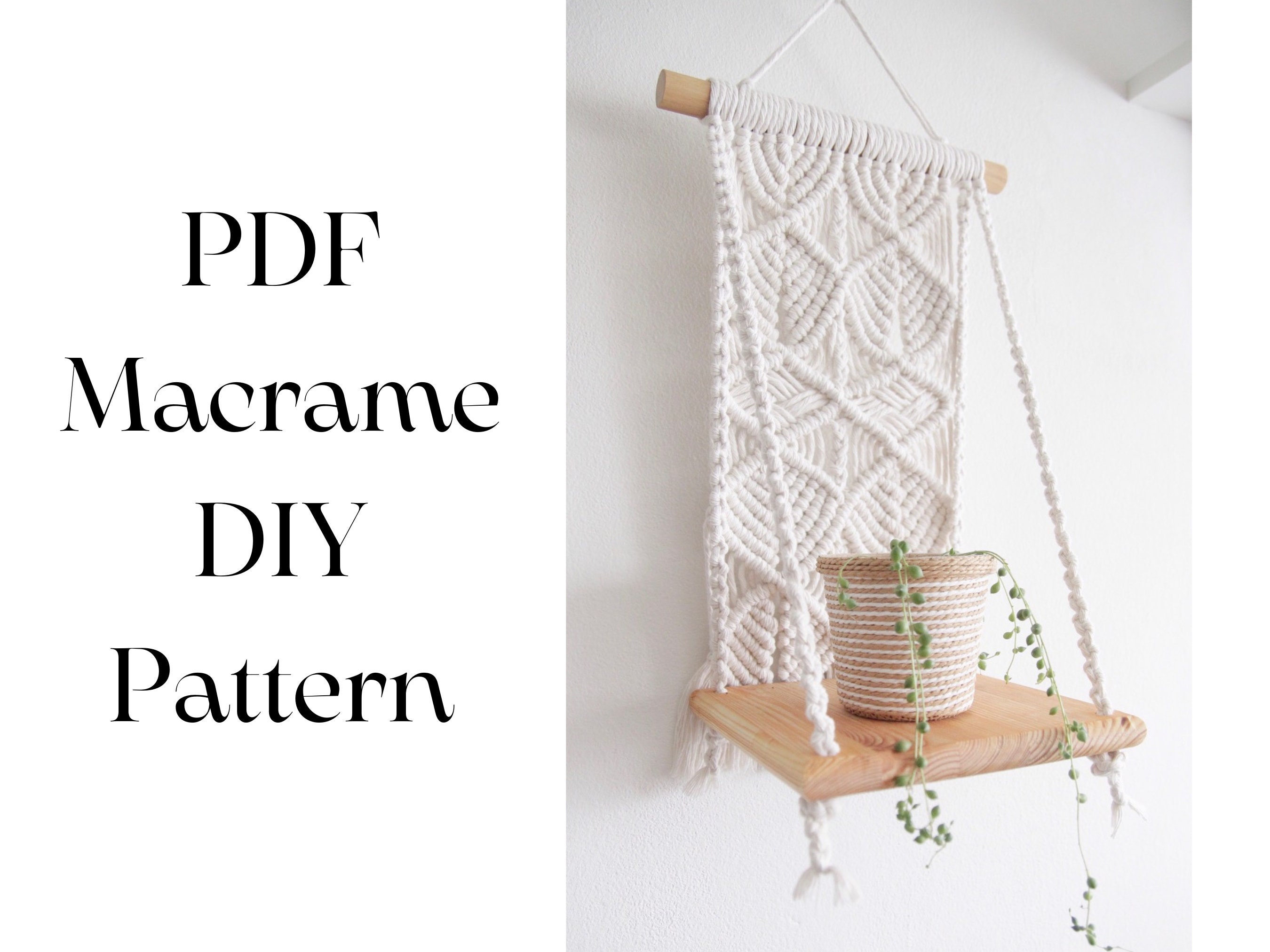 Macrame PDF PATTERN Tutorial Written PDF With Photos by - Etsy