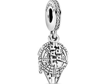 Star Wars C3PO plata de ley S925 Robot nuevo para pulsera europea.