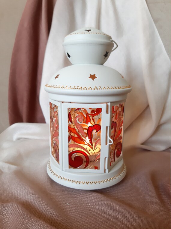 Tealight candle holder wall lantern fairy lights Etsy