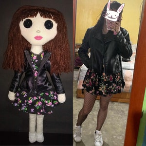 My Little Me / Custom Order / My Other Self / Coraline and the Secret Door Personalized Doll / Cloth Doll / Button Eyes