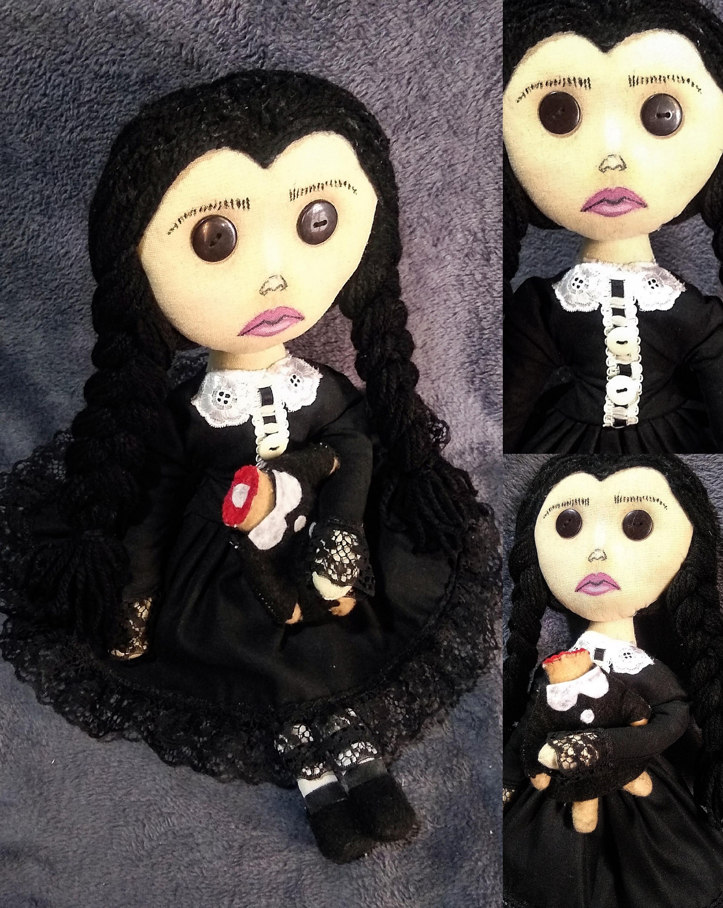 Celebrity dolls Wednesday addams inspired doll addams family 90s film ...