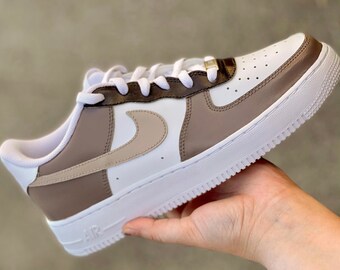 Brown Air Force 1 Custom Af1s Brown AF1 Custom Air Forces - Etsy