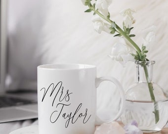 Juego de tazas personalizadas para los novios / Regalo de boda personalizado