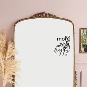 Doe meer van wat je gelukkig maakt Decal | Positiviteit Sticker | Auto decal | Laptop Sticker | Gelukkige Sticker | Bagage Sticker | Spiegel Sticker