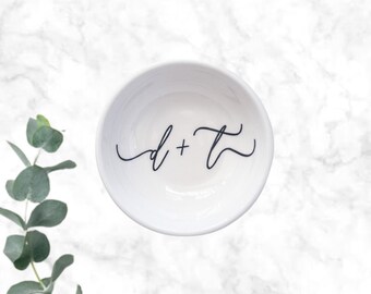 Custom Initial Ring Dish | Engagement Gift, Bride Gift
