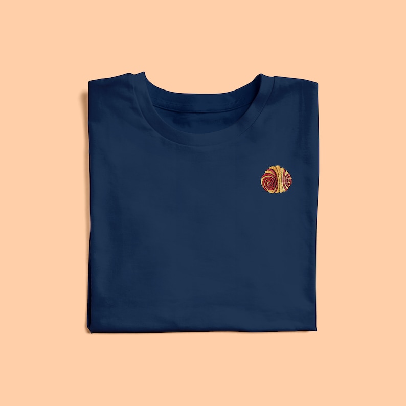 Embroidered Franzbrötchen T-shirt Short-Sleeve Unisex T-Shirt image 1