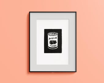Tomatoes – Original signed linoprint (black ink) on paper