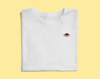 Embroidered Pasta T-Shirt