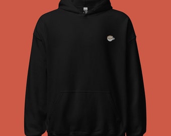Embroidered Cappuccino Hoodie