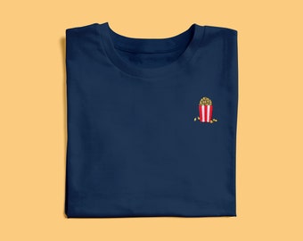 Embroidered Popcorn T-Shirt