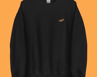 Embroidered Hot Dog Sweatshirt