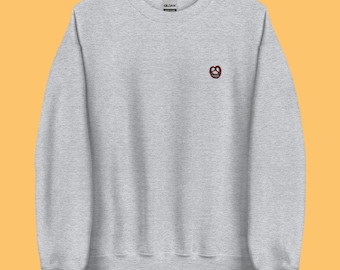 Embroidered Brezel Sweatshirt (Unisex Sweatshirt)