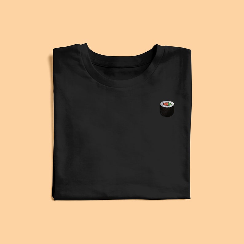 Embroidered Sushi Maki Shirt Short-Sleeve Unisex T-Shirt image 4