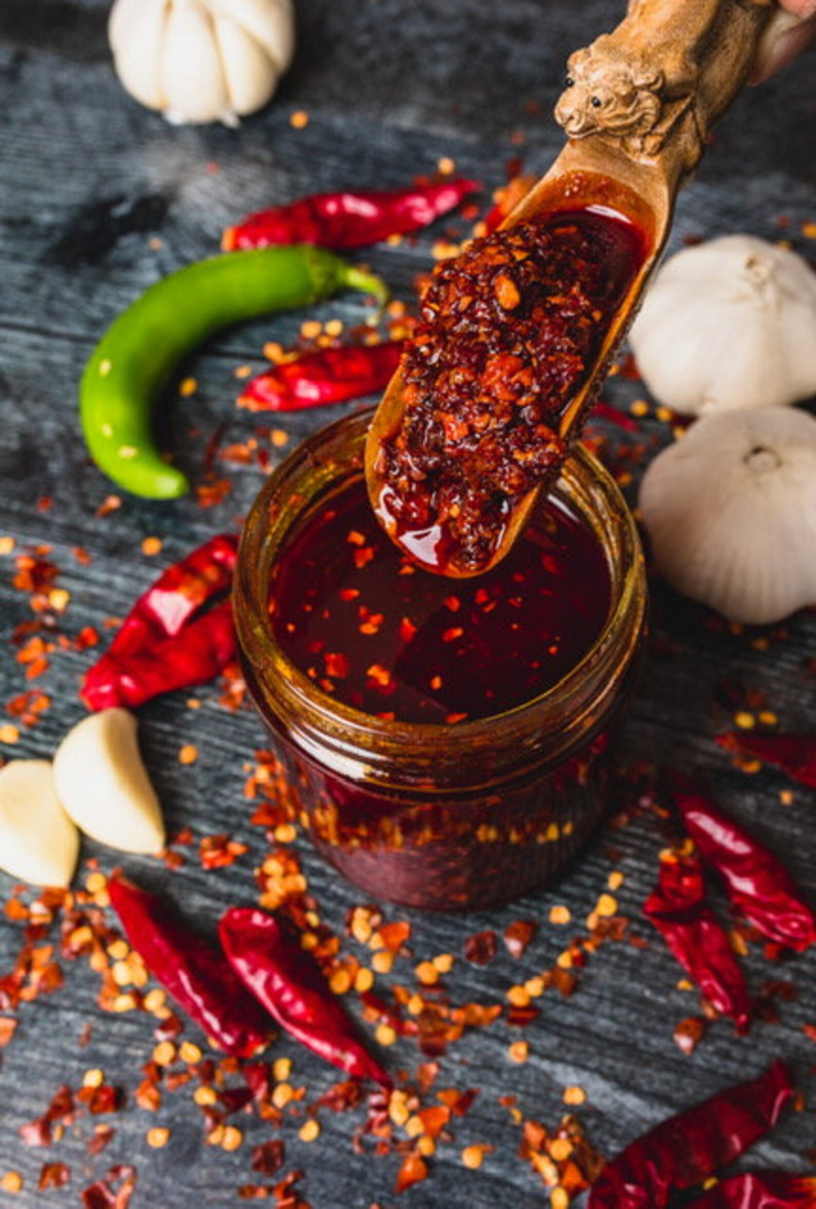 Zindrew Chili Crunchy Garlicky Chili Oil 8.12 FL Oz Etsy