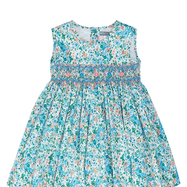 FLORAL PRINT SMOCKED DRESS main image 0