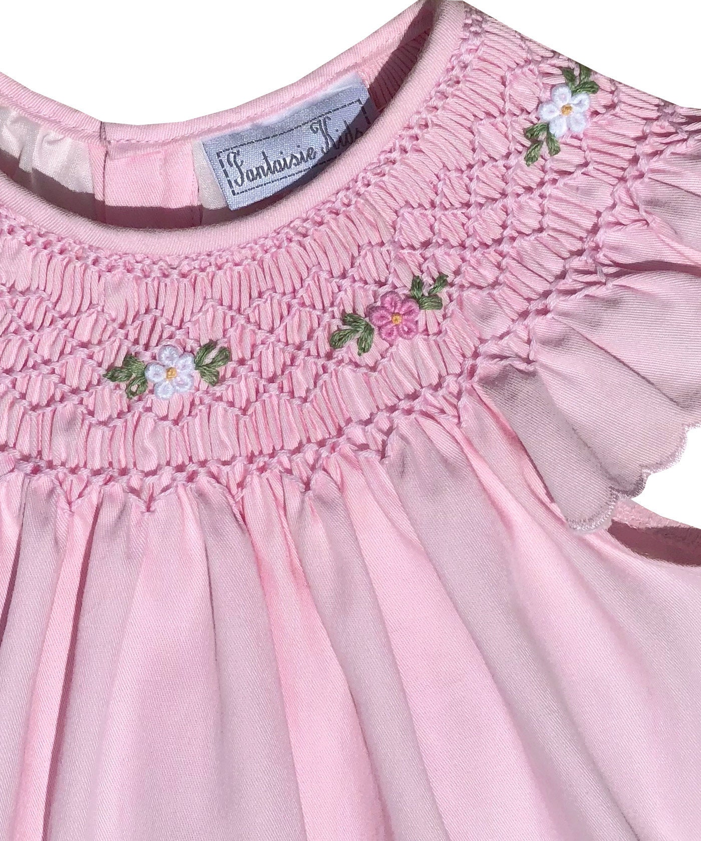 Pink Smocked Scallop Hem Dress (SIZES 3M-24M, 2T-4T, 4-6) - Etsy