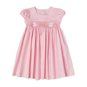 2 Piece Girls Bunny Smocked Dress