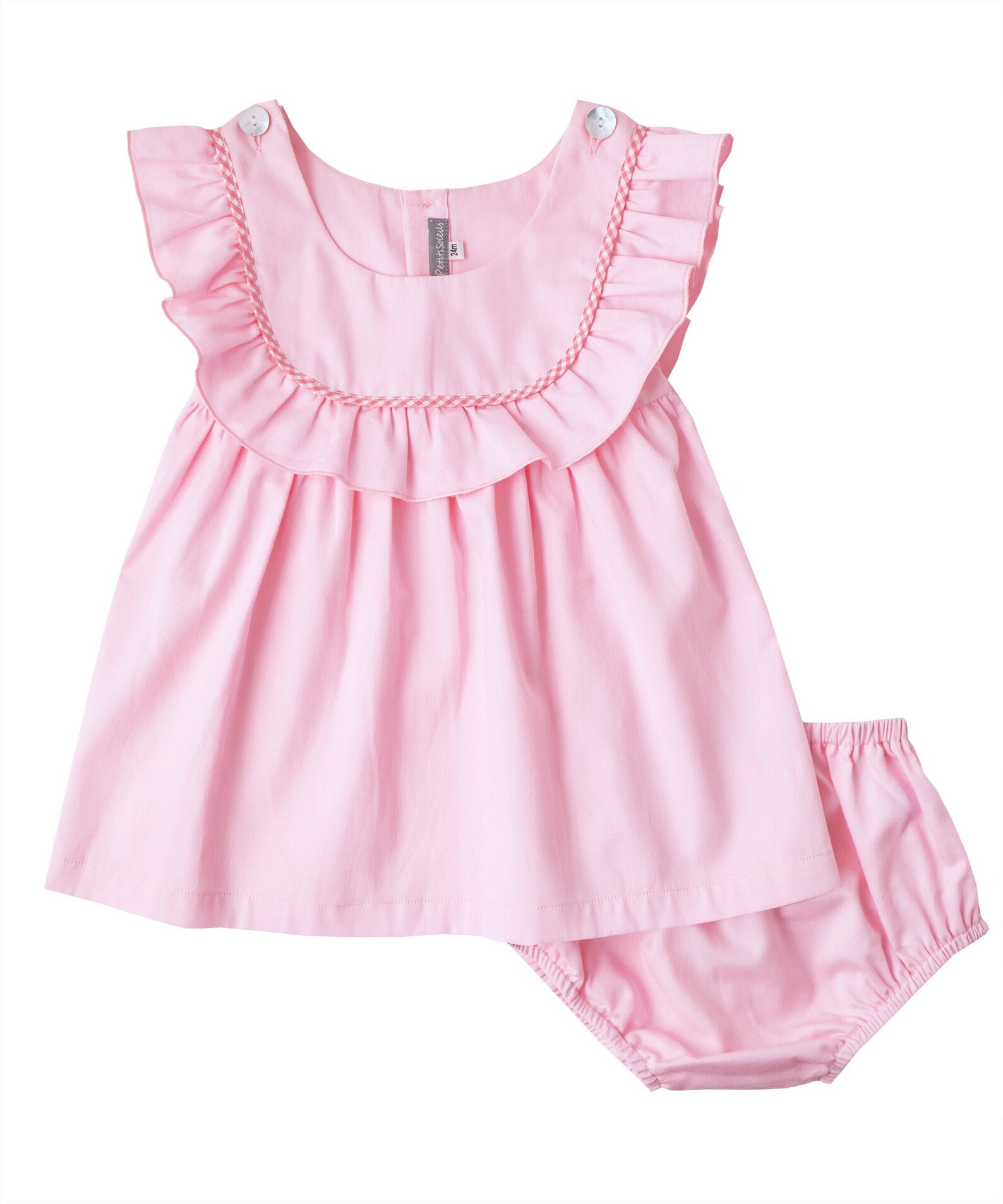 Pink Ruffle Bib Pink Ruffle Bib Collar & Bloomers - Etsy