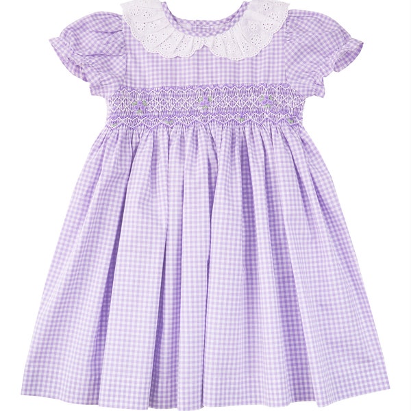 Lainey's Little Dress Lauderdale Lavender Gingham