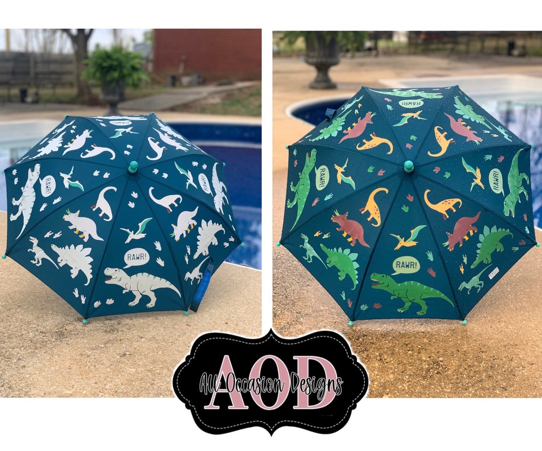 Kids Dinosaur Color Changing Dinosaur Umbrella Umbrella - Etsy