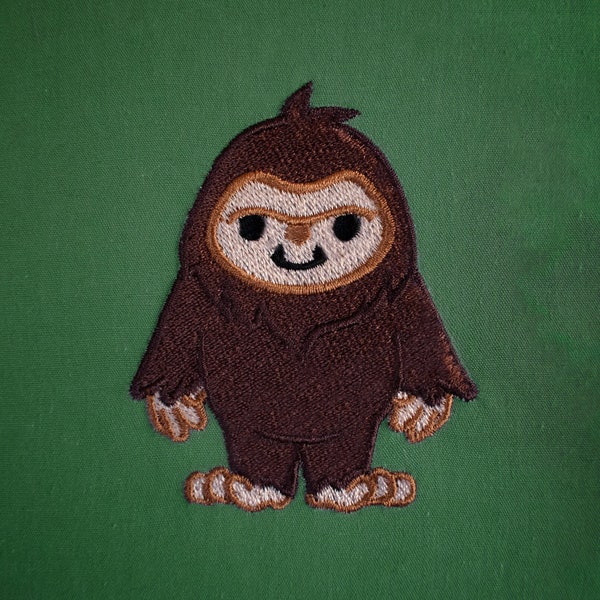 The Friendliest Bigfoot- Machine Embroidery File Design. 4 x 4 inch hoop