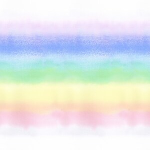 Puede incluir: Fondo abstracto de acuarela con rayas horizontales de colores pastel, incluyendo morado claro, azul, verde, amarillo y rosa.