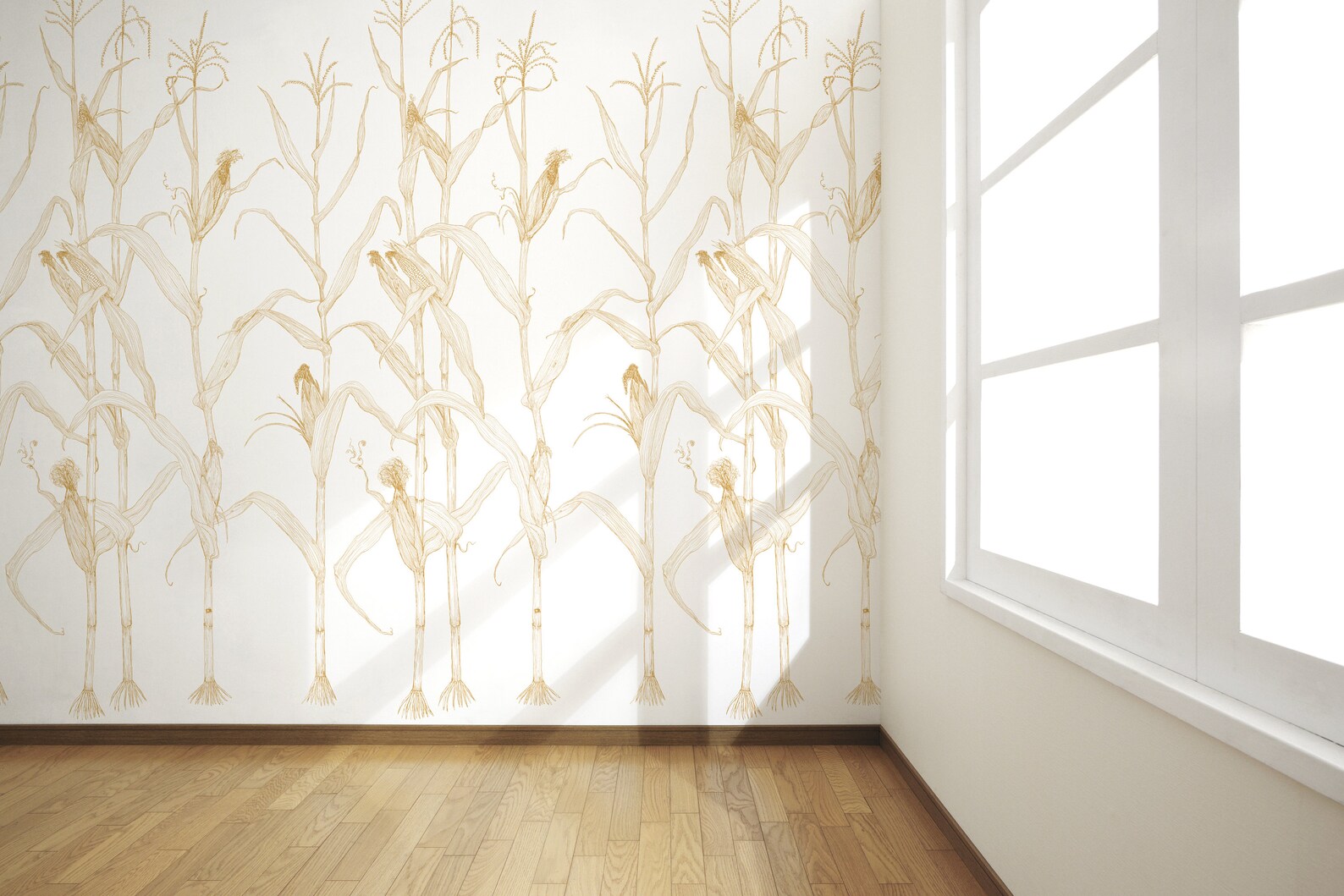 Corn Rows Wallpaper Harvest and All Colorwaysremovable Wall - Etsy