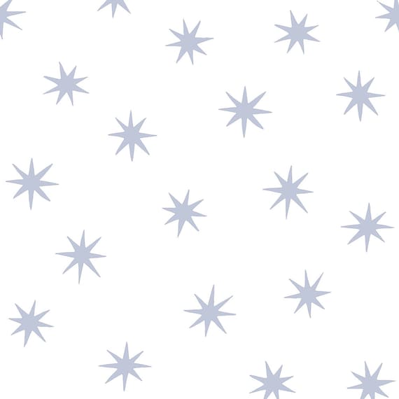 Blue Stars Wallpaper: Zen Celestial Decor, Removable Pre-Pasted - Made in USA
